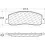 CENTRIC PARTS 306.10690 Centric Fleet Performance Brake Pads with Hardware