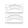 CENTRIC PARTS 306.13290 Centric Fleet Performance Brake Pads with Hardware