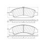 CENTRIC PARTS 306.13630 Centric Fleet Performance Brake Pads with Hardware