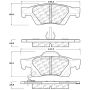 CENTRIC PARTS 306.14980 Centric Fleet Performance Brake Pads with Hardware