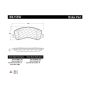CENTRIC PARTS 306.15550 Centric Fleet Performance Brake Pads with Hardware