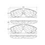 CENTRIC PARTS 306.16110 Centric Fleet Performance Brake Pads with Hardware