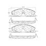 CENTRIC PARTS 306.16111 Centric Fleet Performance Brake Pads with Hardware