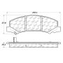 CENTRIC PARTS 307.11590 Centric Tactical Police Duty Brake Pads with Hardware