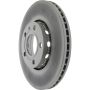 CENTRIC PARTS 320.33039C Centric GCX HC Rotor with High Carbon Content and Partial Coating