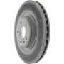 CENTRIC PARTS 320.33124C Centric GCX HC Rotor with High Carbon Content and Partial Coating