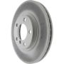 CENTRIC PARTS 320.34138C Centric GCX HC Rotor with High Carbon Content and Partial Coating