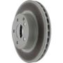 CENTRIC PARTS 320.35109C Centric GCX HC Rotor with High Carbon Content and Partial Coating