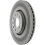 CENTRIC PARTS 320.38014C Centric GCX HC Rotor with High Carbon Content and Partial Coating