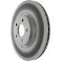 CENTRIC PARTS 320.39038C Centric GCX HC Rotor with High Carbon Content and Partial Coating