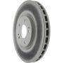 CENTRIC PARTS 320.46064C Centric GCX HC Rotor with High Carbon Content and Partial Coating