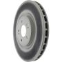 CENTRIC PARTS 320.46076C Centric GCX HC Rotor with High Carbon Content and Partial Coating