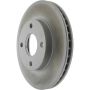 CENTRIC PARTS 320.61061C Centric GCX HC Rotor with High Carbon Content and Partial Coating