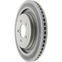 CENTRIC PARTS 320.61109C Centric GCX HC Rotor with High Carbon Content and Partial Coating