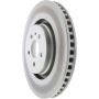 CENTRIC PARTS 320.61120C Centric GCX HC Rotor with High Carbon Content and Partial Coating