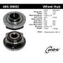 CENTRIC PARTS 400.39002 Centric Premium Hub and Bearing Assembly without ABS