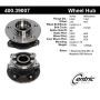 CENTRIC PARTS 400.39007 Centric Premium Hub and Bearing Assembly; With ABS