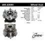 CENTRIC PARTS 400.42000 Centric Premium Hub and Bearing Assembly without ABS