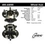 CENTRIC PARTS 400.44008 Centric Premium Hub and Bearing Assembly without ABS