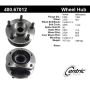 CENTRIC PARTS 400.67012 Centric Premium Hub and Bearing Assembly without ABS