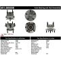 CENTRIC PARTS 401.58000E C-Tek Standard Hub and Bearing Assembly; With ABS Tone Ring / Encoder