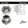 CENTRIC PARTS 401.61003 Centric Premium Hub and Bearing Assembly; With ABS Tone Ring / Encoder
