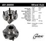 CENTRIC PARTS 401.66000 Centric Premium Hub and Bearing Assembly; With ABS Tone Ring / Encoder