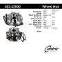 CENTRIC PARTS 402.42000 Centric Premium Hub and Bearing Assembly; With Integral ABS