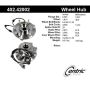 CENTRIC PARTS 402.42002 Centric Premium Hub and Bearing Assembly; With Integral ABS
