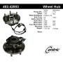 CENTRIC PARTS 402.42003 Centric Premium Hub and Bearing Assembly; With Integral ABS