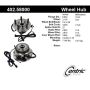 CENTRIC PARTS 402.58000 Centric Premium Hub and Bearing Assembly; With Integral ABS