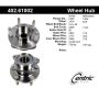 CENTRIC PARTS 402.61002 Centric Premium Hub and Bearing Assembly