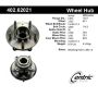 CENTRIC PARTS 402.62021 Centric Premium Hub and Bearing Assembly