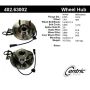 CENTRIC PARTS 402.63002 Centric Premium Hub and Bearing Assembly; With Integral ABS