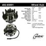 CENTRIC PARTS 402.65001 Centric Premium Hub and Bearing Assembly; With Integral ABS