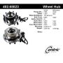 CENTRIC PARTS 402.65023 Centric Premium Hub and Bearing Assembly; With Integral ABS