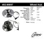 CENTRIC PARTS 402.66007 Centric Premium Hub and Bearing Assembly; With Integral ABS