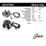 CENTRIC PARTS 402.67004 Centric Premium Hub and Bearing Assembly; With Integral ABS