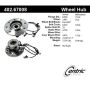 CENTRIC PARTS 402.67008 Centric Premium Hub and Bearing Assembly; With Integral ABS