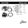 CENTRIC PARTS 402.67009 Centric Premium Hub and Bearing Assembly; With Integral ABS