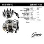 CENTRIC PARTS 402.67010 Centric Premium Hub and Bearing Assembly; With Integral ABS