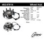 CENTRIC PARTS 402.67014 Centric Premium Hub and Bearing Assembly; With Integral ABS