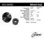 CENTRIC PARTS 403.44002 Centric Premium Hub and Bearing Hub Assembly Repair Kit