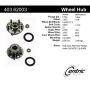 CENTRIC PARTS 403.62003 Centric Premium Hub and Bearing Hub Assembly Repair Kit
