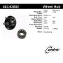 CENTRIC PARTS 403.63002 Centric Premium Hub and Bearing Hub Assembly Repair Kit