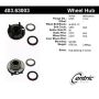 CENTRIC PARTS 403.63003 Centric Premium Hub and Bearing Hub Assembly Repair Kit
