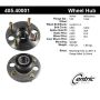 CENTRIC PARTS 405.40001 Centric Premium Hub and Bearing Assembly
