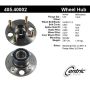 CENTRIC PARTS 405.40002 Centric Premium Hub and Bearing Assembly