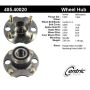 CENTRIC PARTS 405.40020 Centric Premium Hub and Bearing Assembly