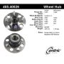 CENTRIC PARTS 405.40026 Centric Premium Hub and Bearing Assembly; With ABS